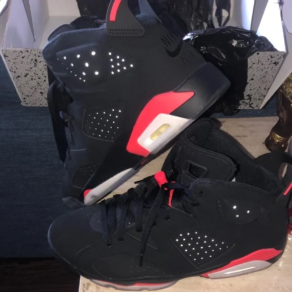 2018 Retro Jordan 6 Deadstock with original box Jordan 6 DEADSTOCK Infrared Retro 6 Size 8 883153090902| eBay main image 3